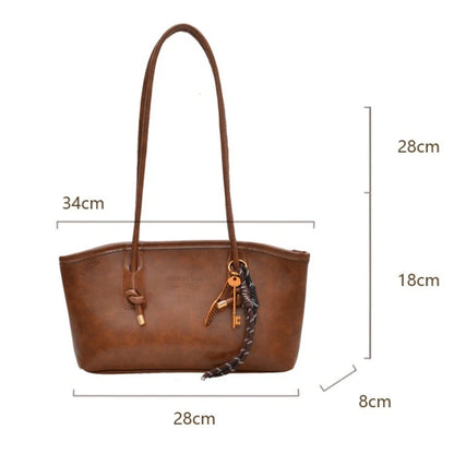 PU Leather Shoulder Bag for Women Y2K