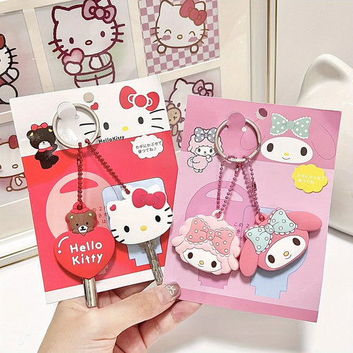Hello Kitty Silicone Key Cover Keychain