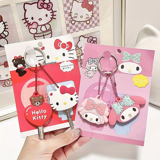 Hello Kitty Silicone Key Cover Keychain