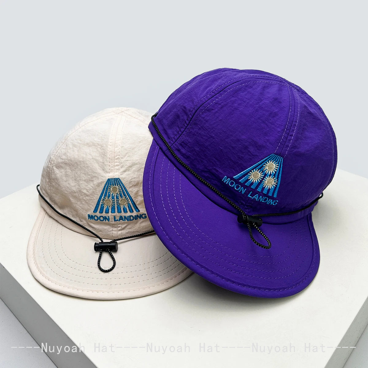 Embroidered Baseball Cap with Drawstring – Quick-Dry Unisex Sun Hat