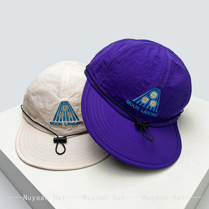 Embroidered Baseball Cap with Drawstring – Quick-Dry Unisex Sun Hat