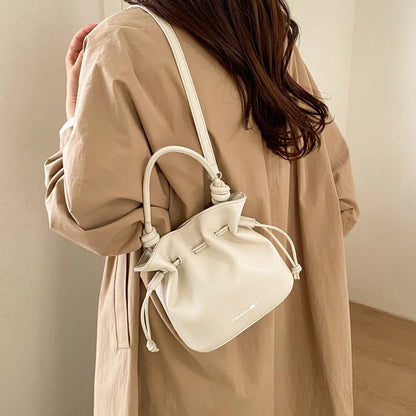 Women's Faux Leather Bucket Bag
