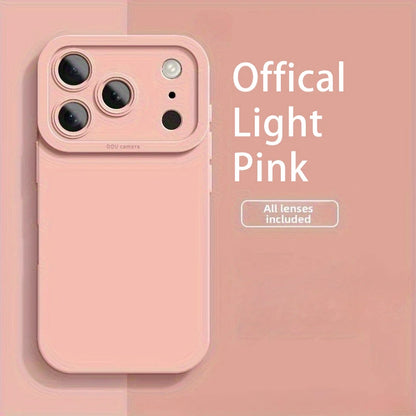 Liquid Silicone iPhone Case with Camera Lens Protection