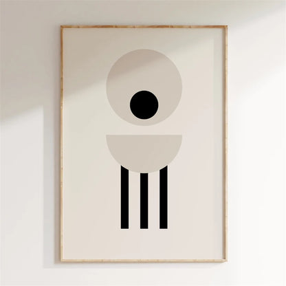 Minimalist Abstract Geometric Canvas Wall Art Poster