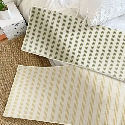 Striped Bedside Runner Rug – Anti-Slip Floor Mat for Bedroom & Living Room