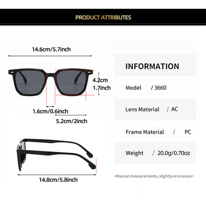 Retro Square Sunglasses – Classic Unisex Shades for Women & Men
