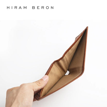 RFID Blocking Genuine Leather Wallet for Men – Hiram Beron Large Capacity Card Holder