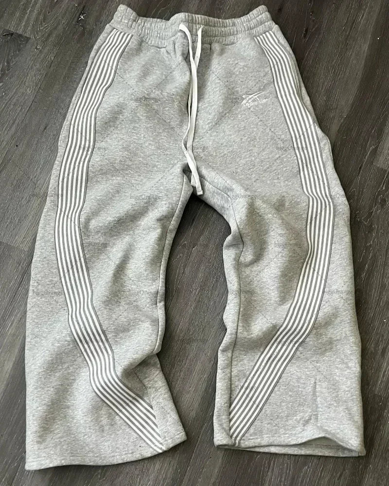 Y2K Baggy Wide Leg Sweatpants Men Women Streetwear Hip Hop Track Pants