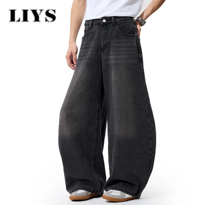 Baggy Wide Leg Jeans – Men's Goth Balloon Denim Pants