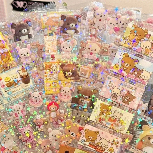 Hello Kitty Rilakkuma Laser Sticker Sheets