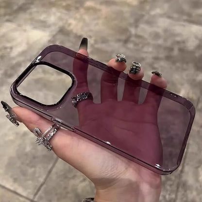 Crystal Clear Hard PC Case for iPhone 11–17 Series
