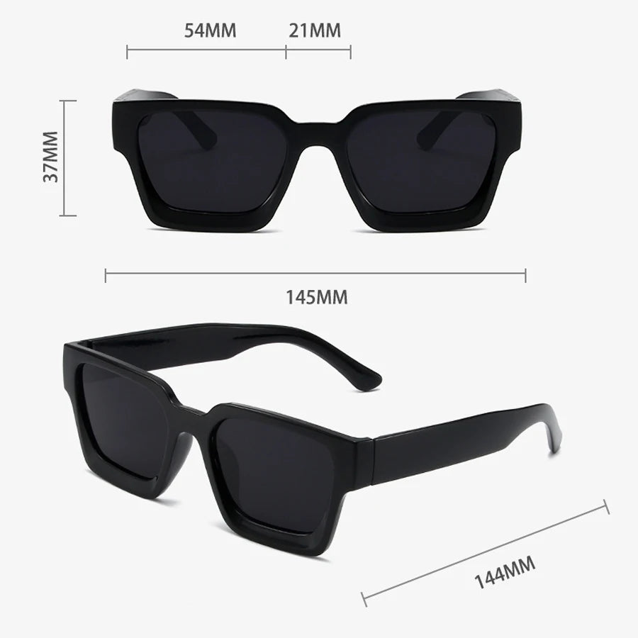 Retro Square Sunglasses – Unisex Vintage Style UV400