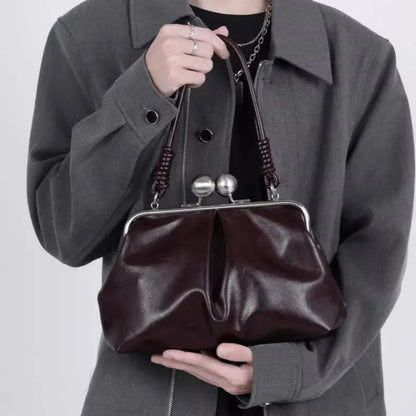 Luxury Design Clip Bag Fashion Largecapacity Frame Handbag