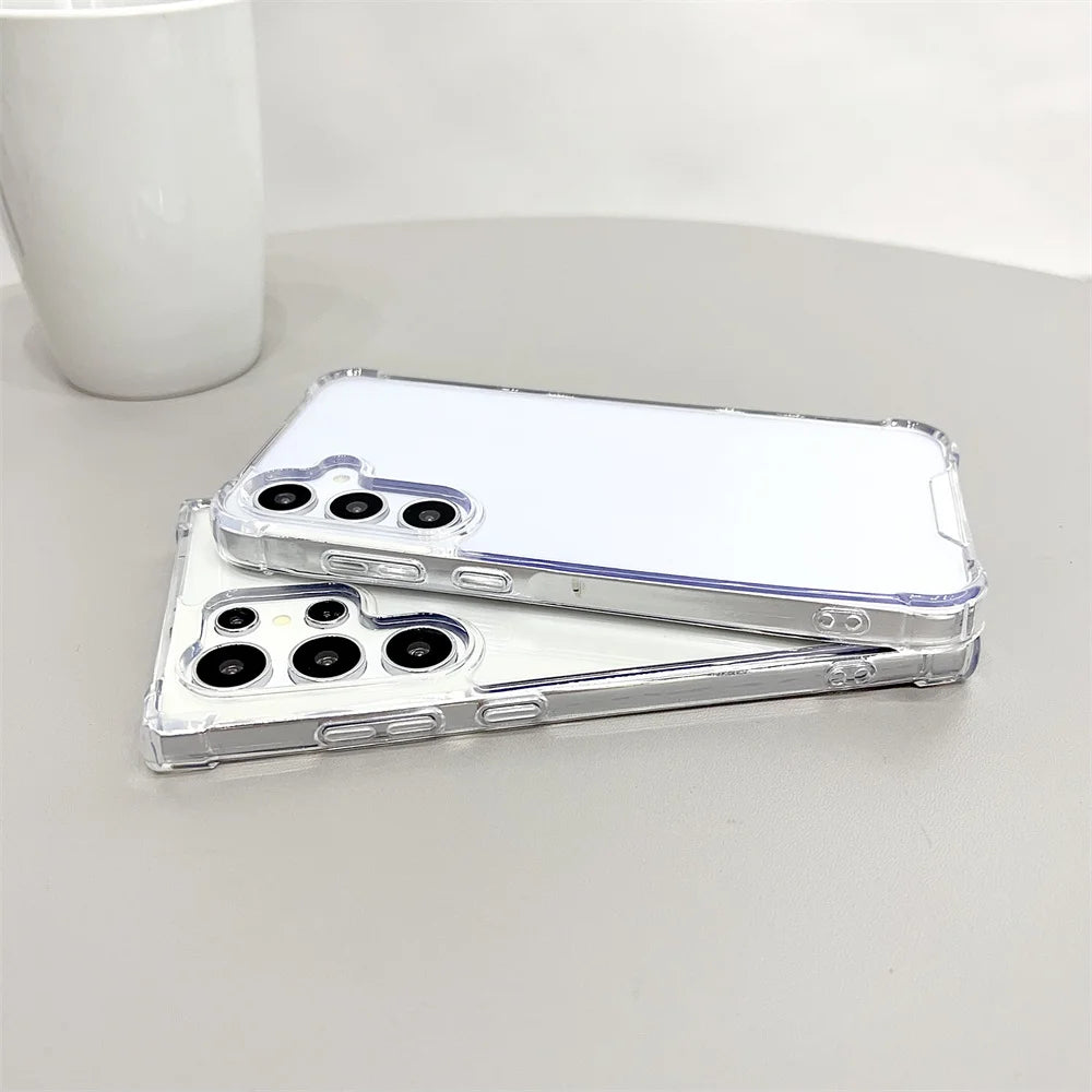 Clear Anti-Yellowing Samsung Galaxy Case – S20 to S25 & A Series