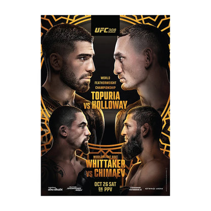 UFC MMA Fight Poster Print – Boxing & MMA Canvas Wall Art for Gym