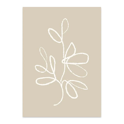 Matisse Boho Abstract Wall Art Poster – Minimalist Line Figure Print