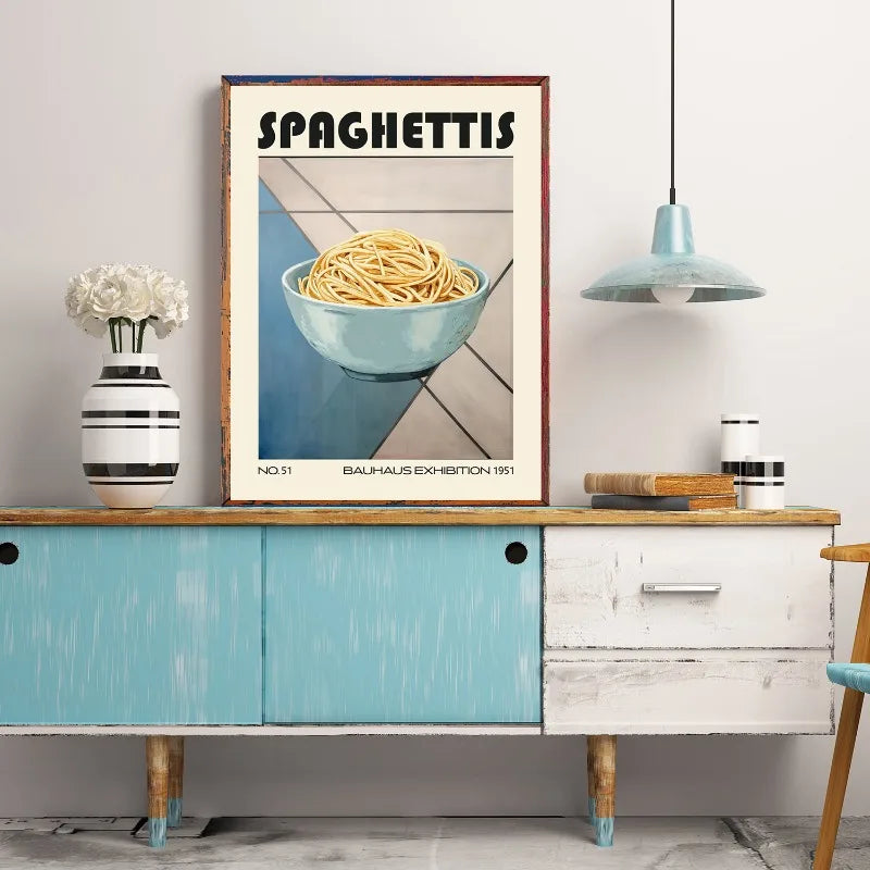 Kitchen Food Canvas Wall Art Poster – Coffee Tea Fruit Prints