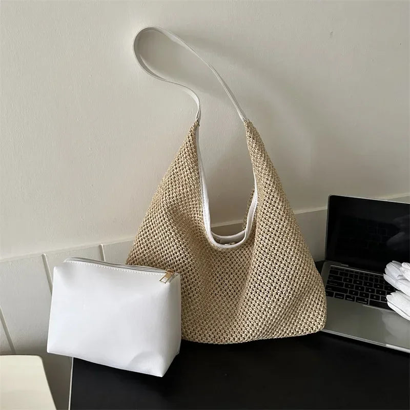 Casual Beach Summer Popular Woven Mother-in-law Bag