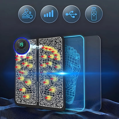 Electric Foot Massager Pad 8 Modes 19 Levels