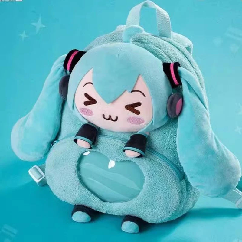 Hatsune Miku Plush Backpack Large Capacity Anime Bag