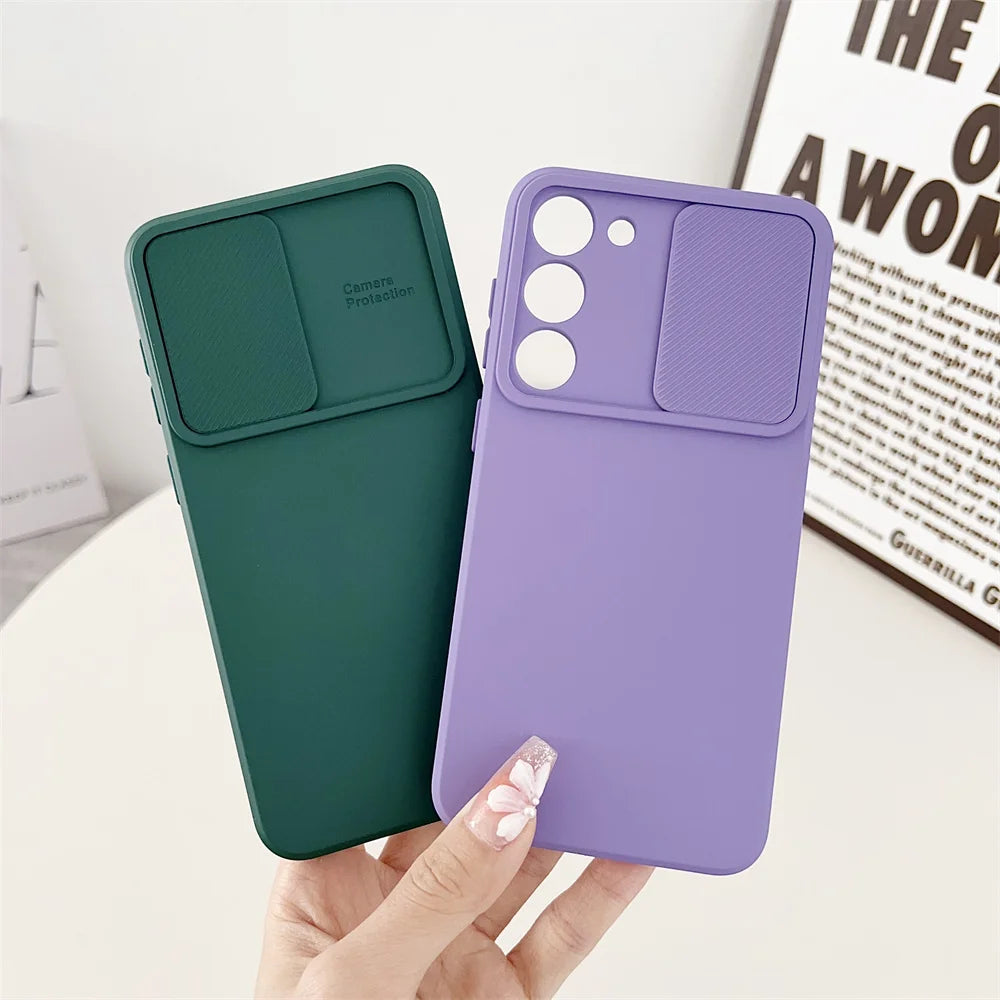 Slide Camera Protection Case for Samsung Galaxy – S26, S25, S24, S23, S22, S21, A Series