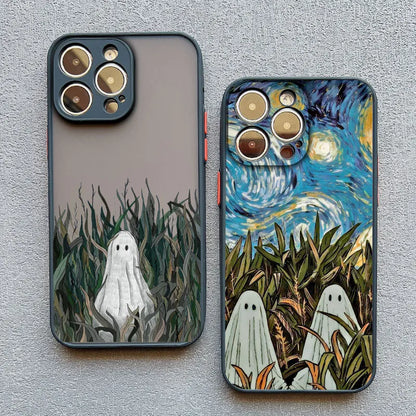 Ghost iPhone Case – Shockproof Cute Strawberry Garden Design