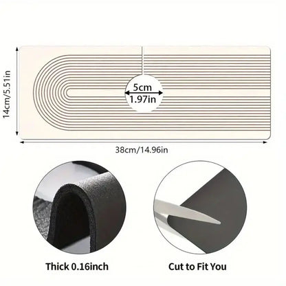 Kitchen Sink Mat – Absorbent Silicone Faucet Drip Pad