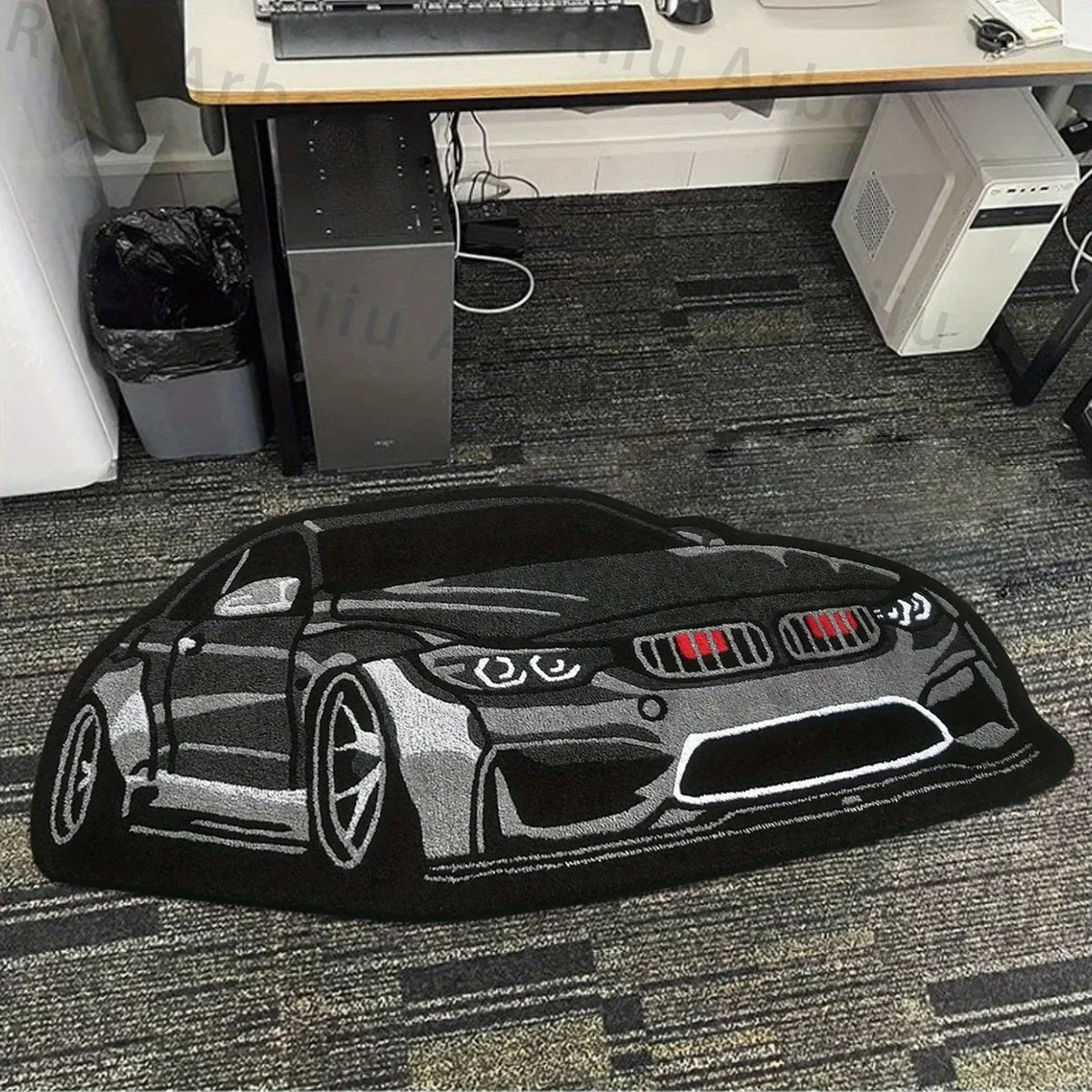 Car Shaped Rug – Soft Non-Slip Cartoon Floor Mat for Home Decor