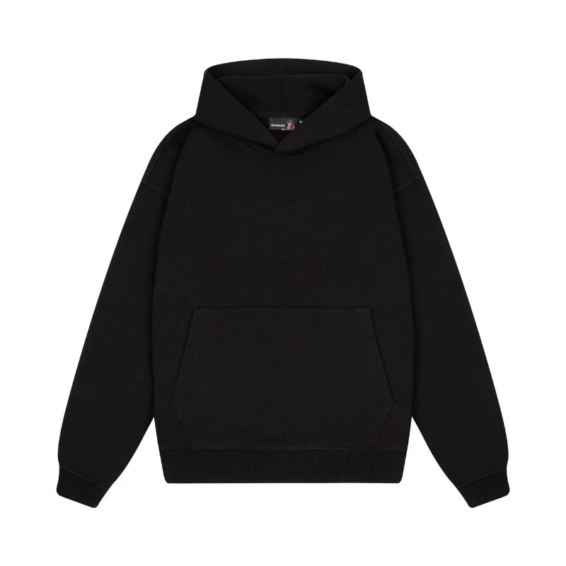 Spiderweb Embroidery Oversized Hoodie – Unisex Gothic Streetwear