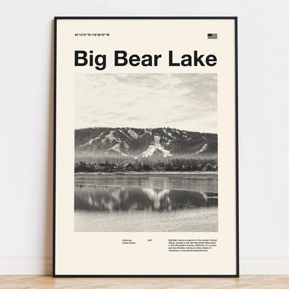 Retro City Poster – Mid-Century Modern Wall Art Print
