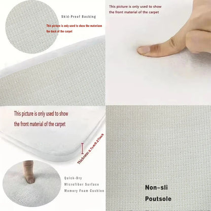 Office Chair Floor Mat – Anti-Slip Oval Area Rug for Desk
