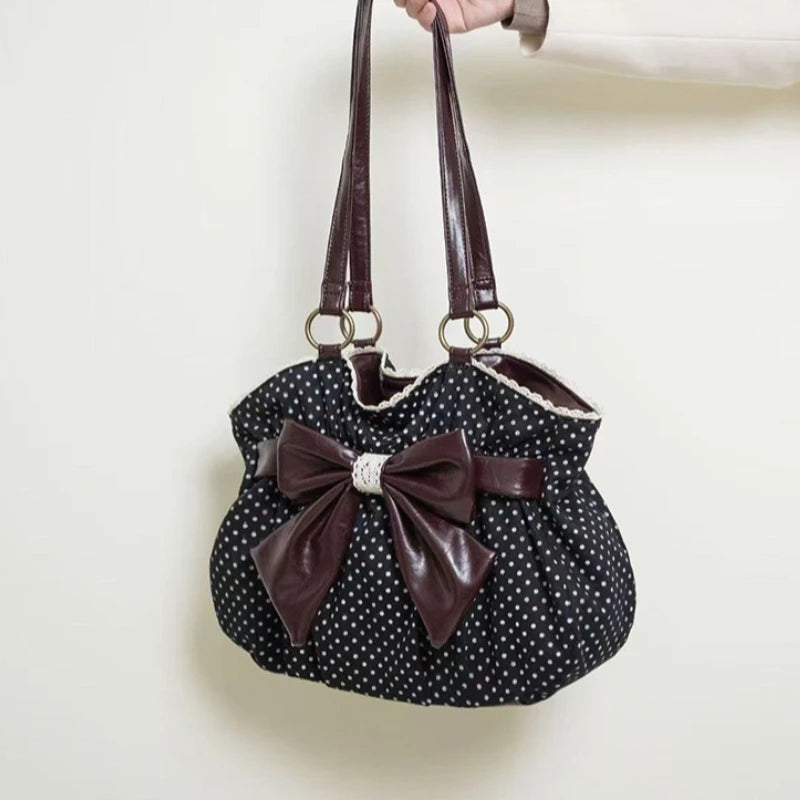 Chic Polka Dot Tote Bag