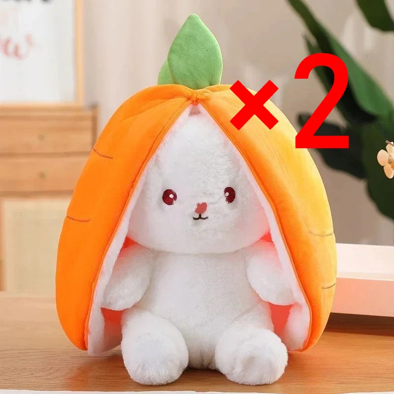 Strawberry Carrot Bunny Plush Toy 25cm