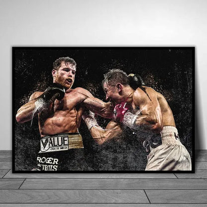 Boxing Legends Wall Art Poster – Muhammad Ali & Mike Tyson