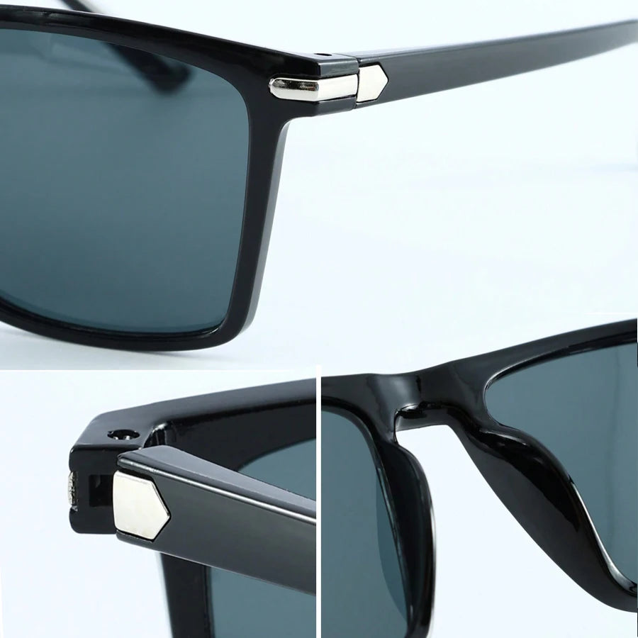 Square Sunglasses – Vintage Mirror Lens Unisex Driving Shades