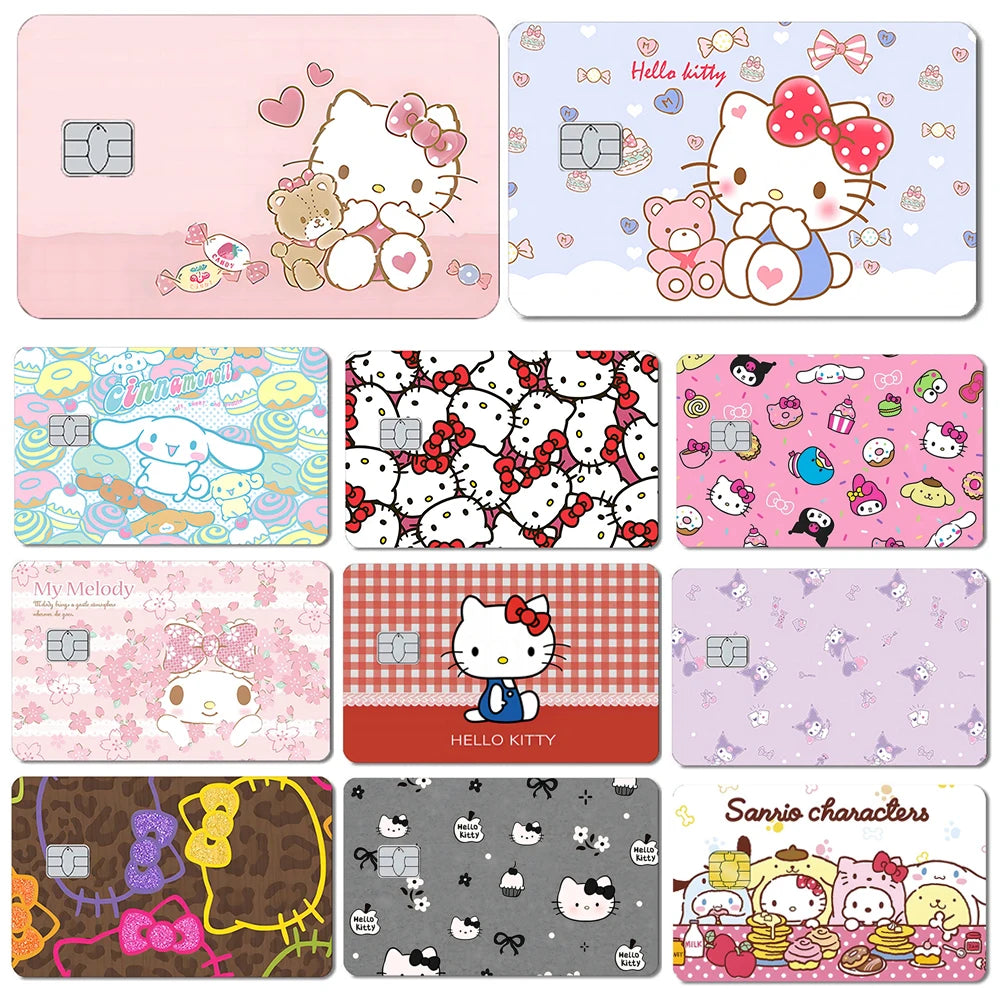 Sanrio Cartoon Bank Card Skin Stickers