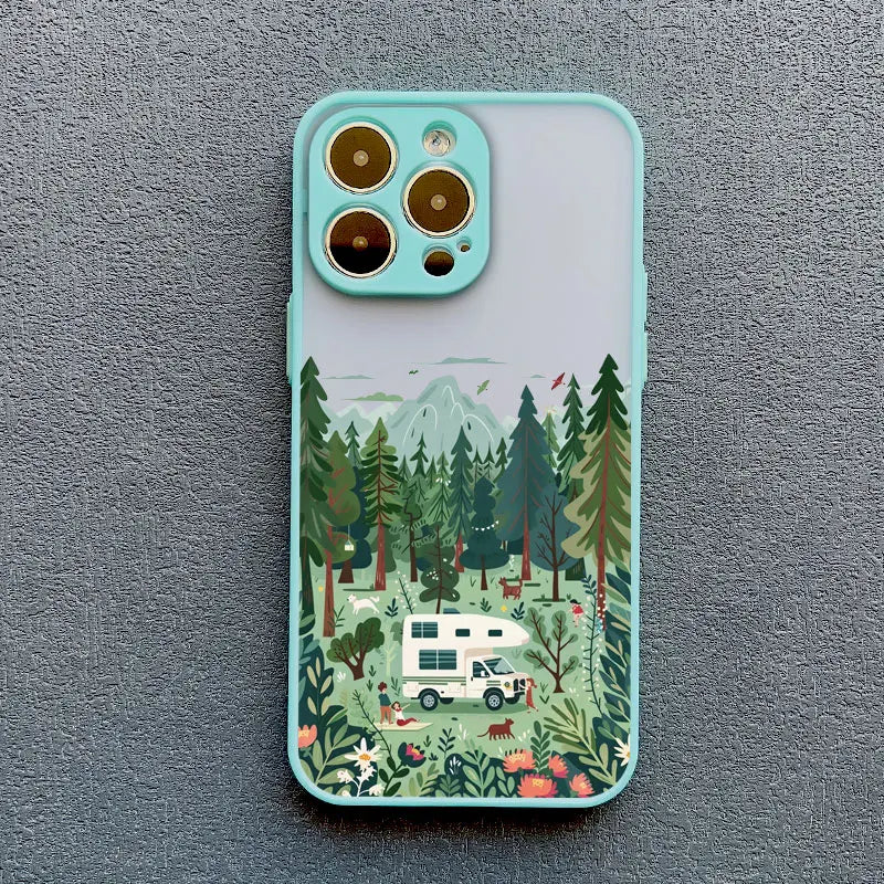 Forest Camping Landscape iPhone Case – All Models