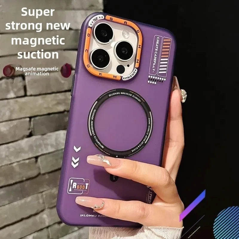 Matte MagSafe iPhone Case with Metal Lens Frame