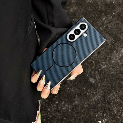 Carbon Fiber MagSafe Case for Samsung Galaxy Z Fold 3 4 5 6 7