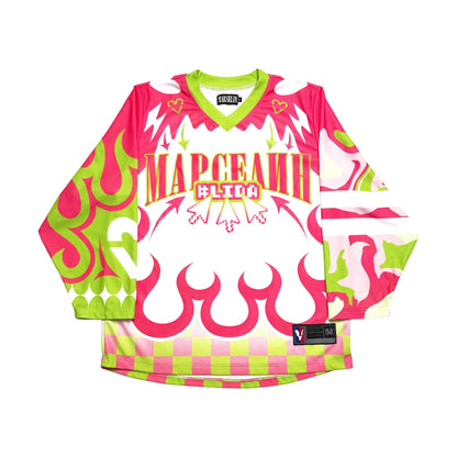 Oversized Goth Long Sleeve Baseball Jersey Shirt – Y2K Streetwear
