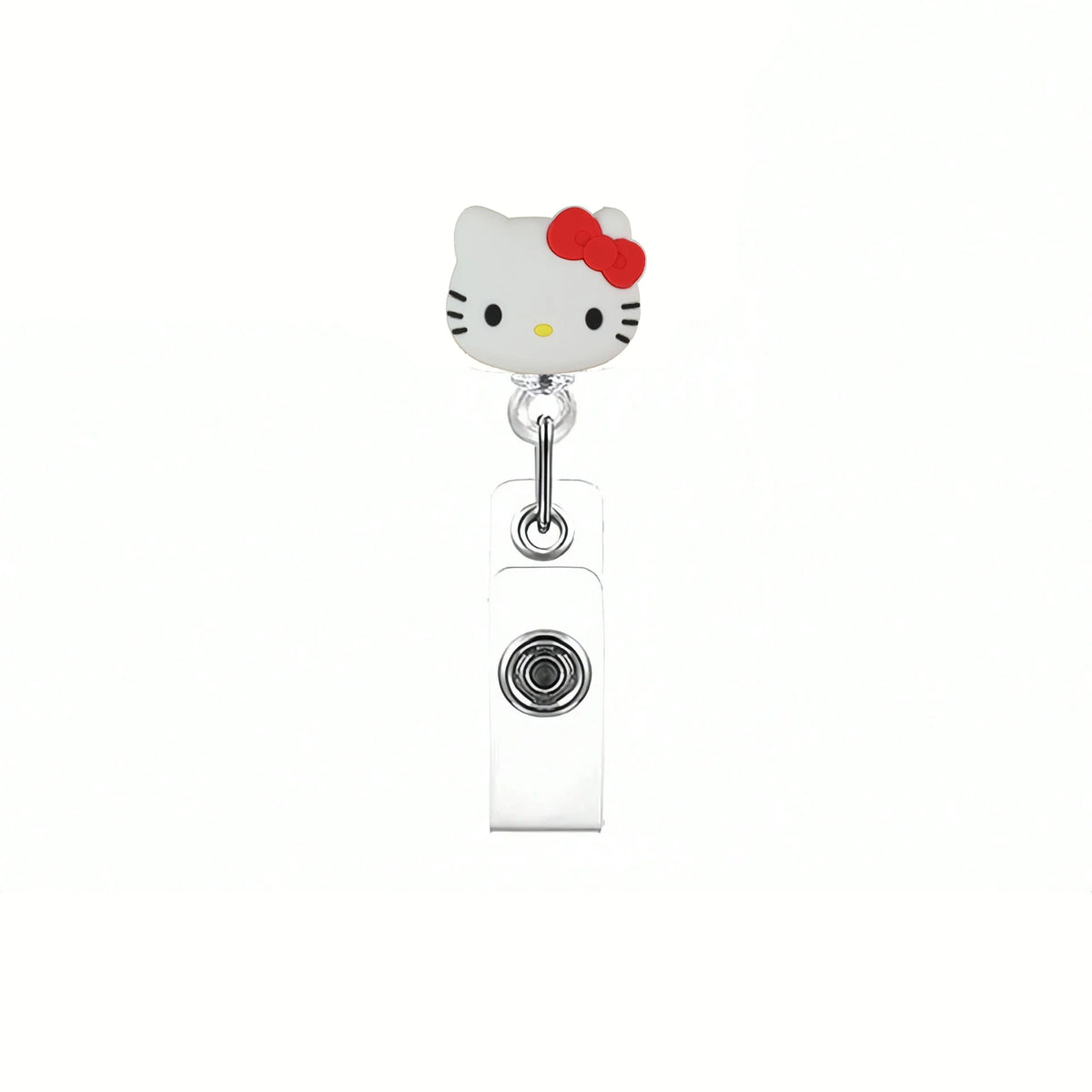 Sanrio Cat Retractable Badge Reel Keychain