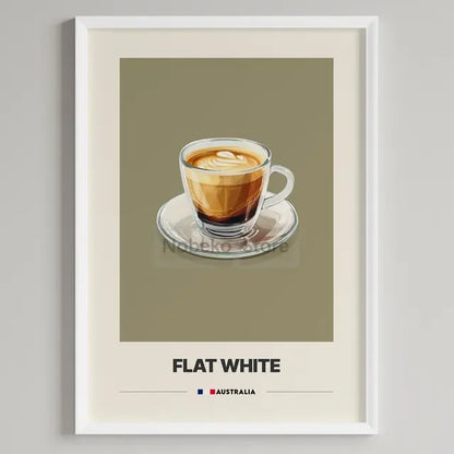 Italian Coffee Minimalist Poster | Cappuccino Espresso Latte Wall Art Print