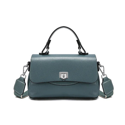 Women's Genuine Leather Crossbody Bag with Top Handle