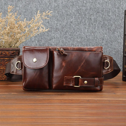 Men's Genuine Leather Chest Waist Pack – Casual Shoulder Bag
