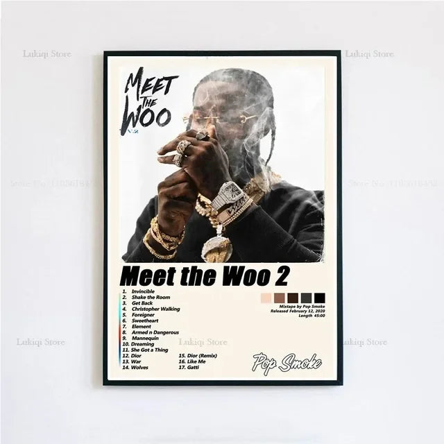 Pop Smoke Faith Album Poster Canvas Wall Art Print