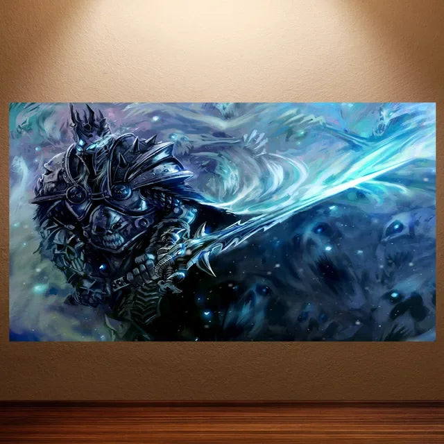 World of Warcraft Canvas Poster – Retro Game Wall Art Decor