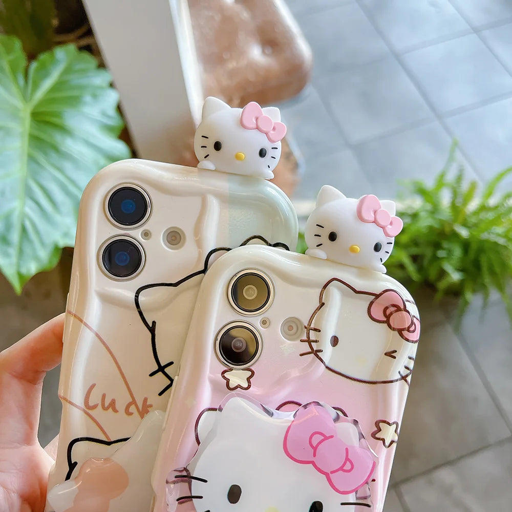Pink Kitty Grip Tok Phone Holder for Samsung Galaxy