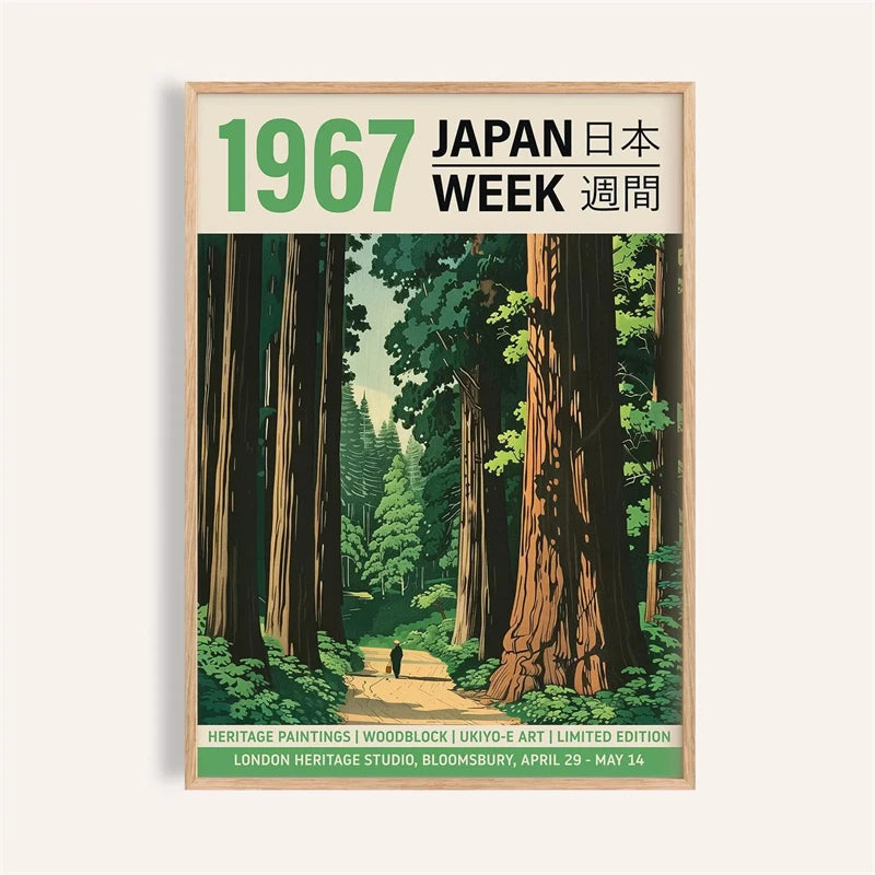 Japanese Ukiyo-E Vintage Poster Print – Retro Wall Art