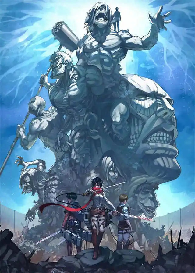 Attack on Titan Final Season Poster – Anime Canvas Wall Art