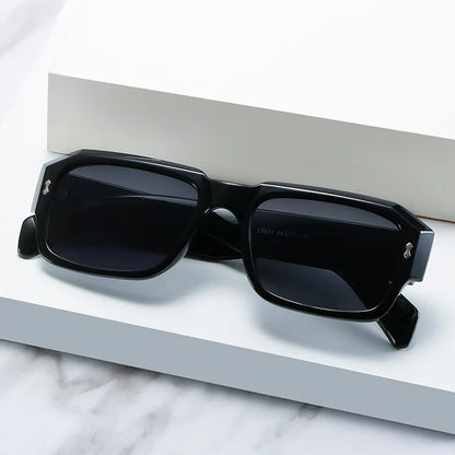 Chunky Square Sunglasses – Unisex Retro Bold Frame Shades